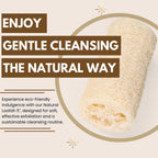 Eco Bath London Natural Loofah 5 inch with String - Premium Exfoliating Bath Sponge