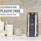 Eco Bath London Natural Loofah Strap - Premium Back Scrubber for Deep Exfoliation