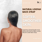 Eco Bath London Natural Loofah Strap - Premium Back Scrubber for Deep Exfoliation