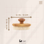 Eco Bath London Natural Sisal Olive Wood Hand Brush - Premium Olive Wood Sisal Hand Brush