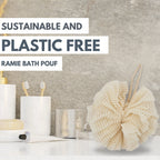 Eco Bath London Ramie Bath Puff - Soft Body Scrubber Bath Sponge