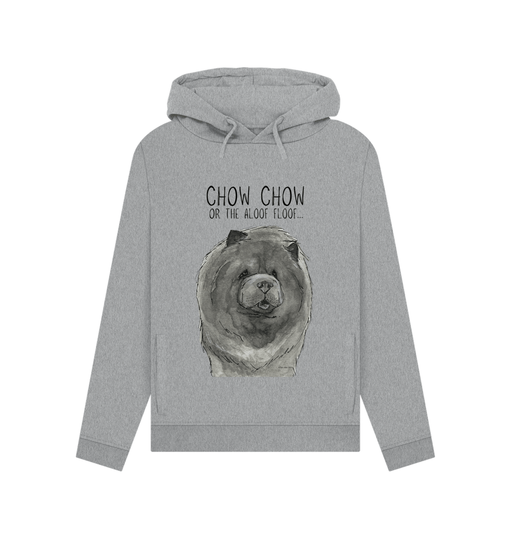 Cozy Up in the Blue Chow Chow Women's Hoodie – Featuring The Aloof Floof!