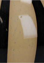 Elegant Brown Two Toned Striped Vase