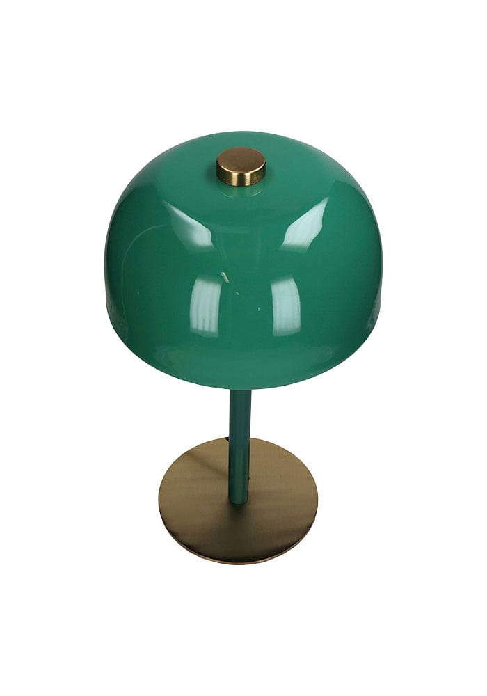 Emerald Glow Mid-Century Desk Lamp