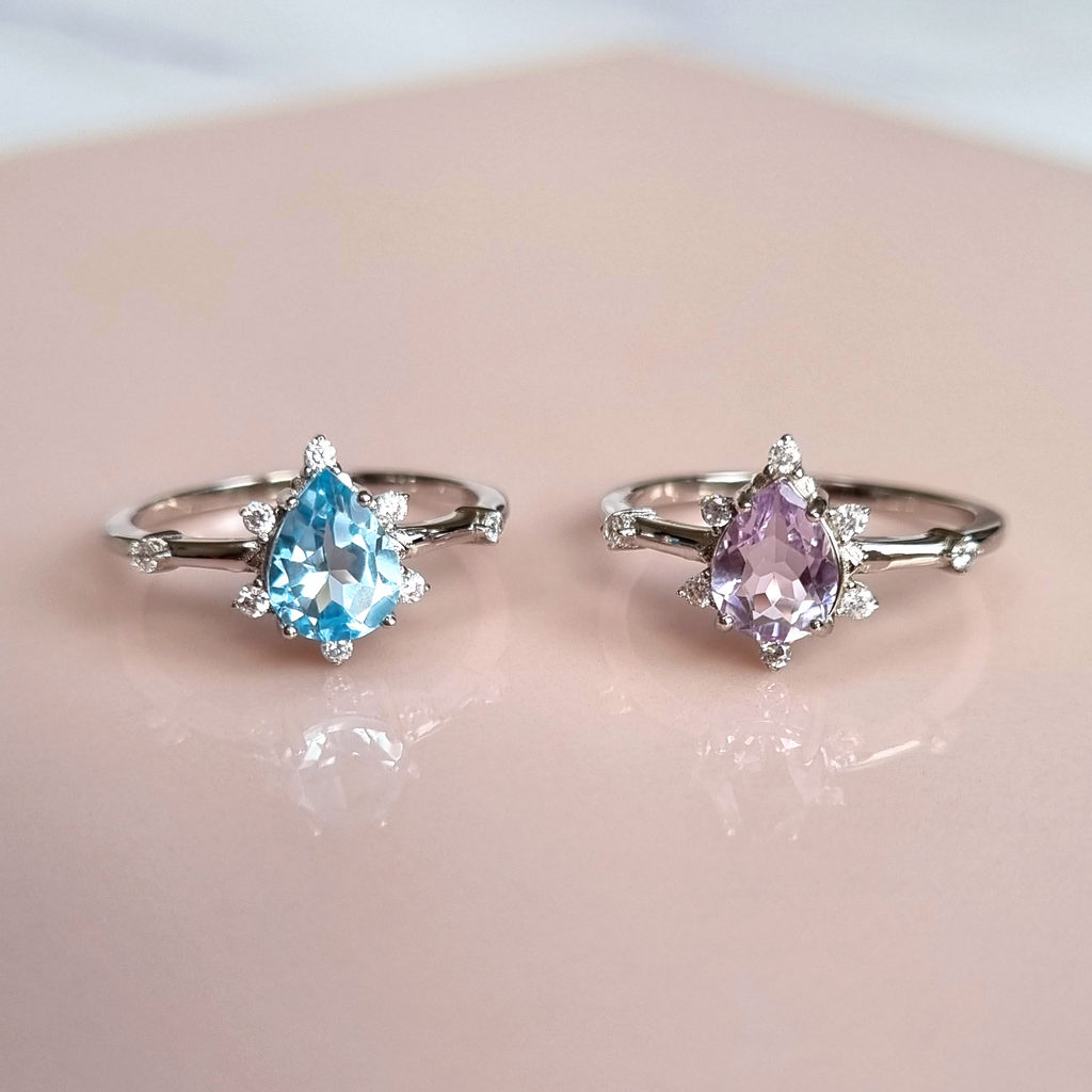 Estelle Lavender Amethyst Ring in Sterling Silver