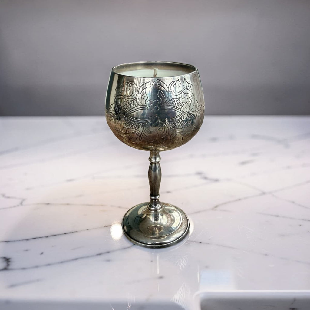 Silver Goblet Scented Candles