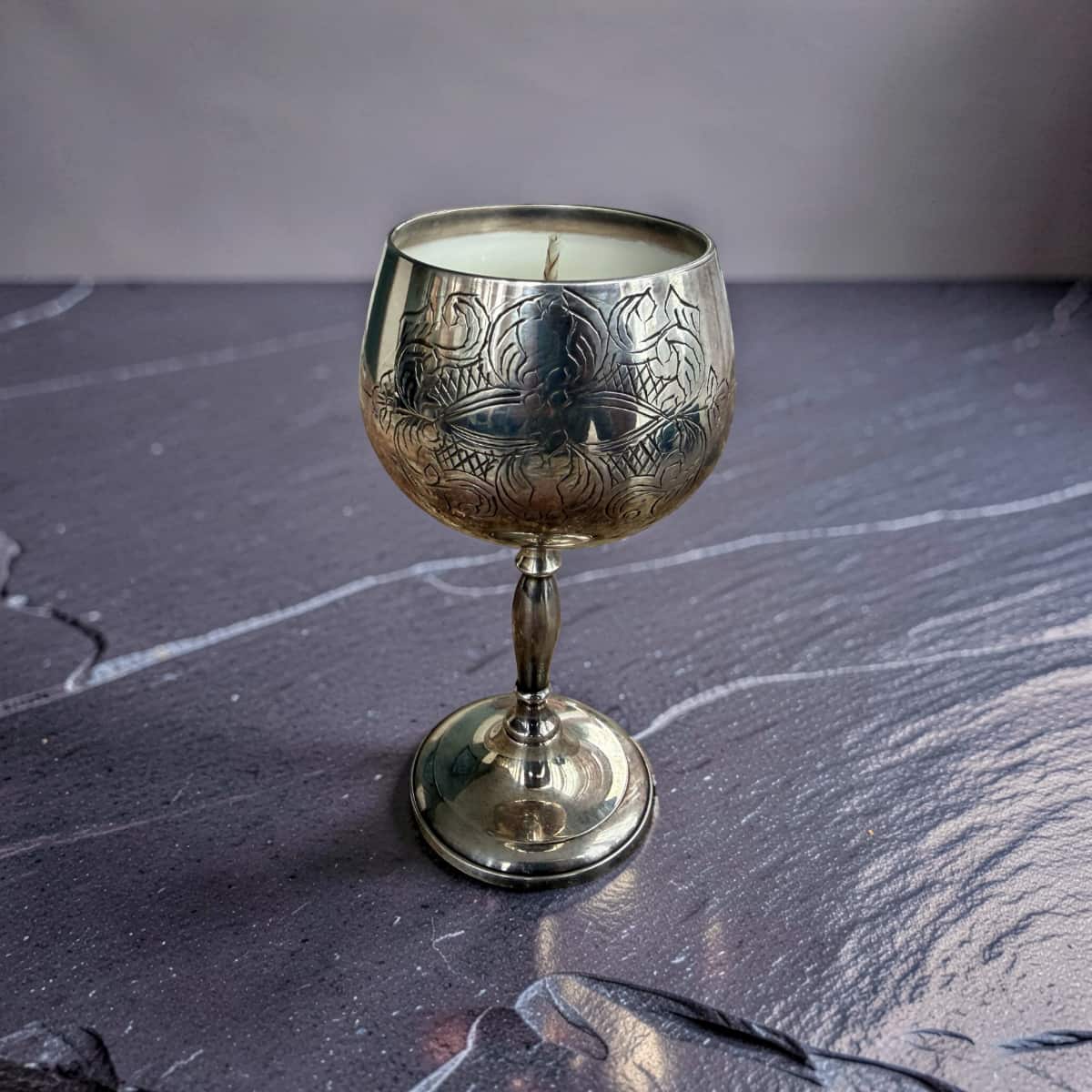 Silver Goblet Scented Candles