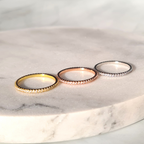 Thin Full Eternity Ring (1.2 mm) in Rose Gold