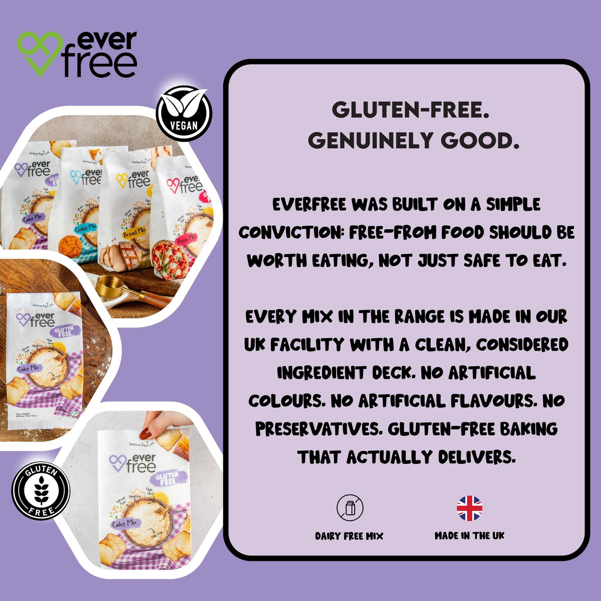 EverFree Gluten-Free Cake Mix - 300g | Pack of 3