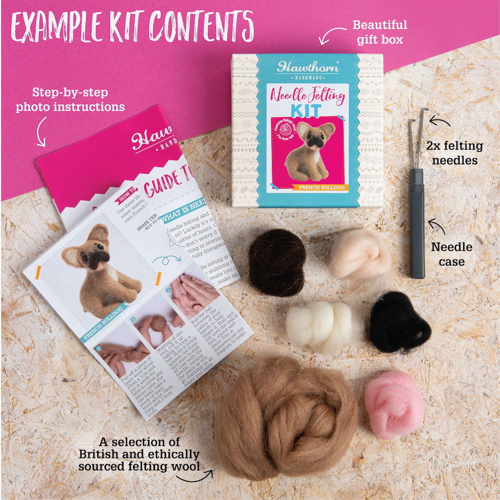 Happy Ghost Needle Felting Kit for Halloween