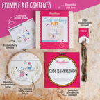 Winter Walk Christmas Embroidery Kit for Beginners