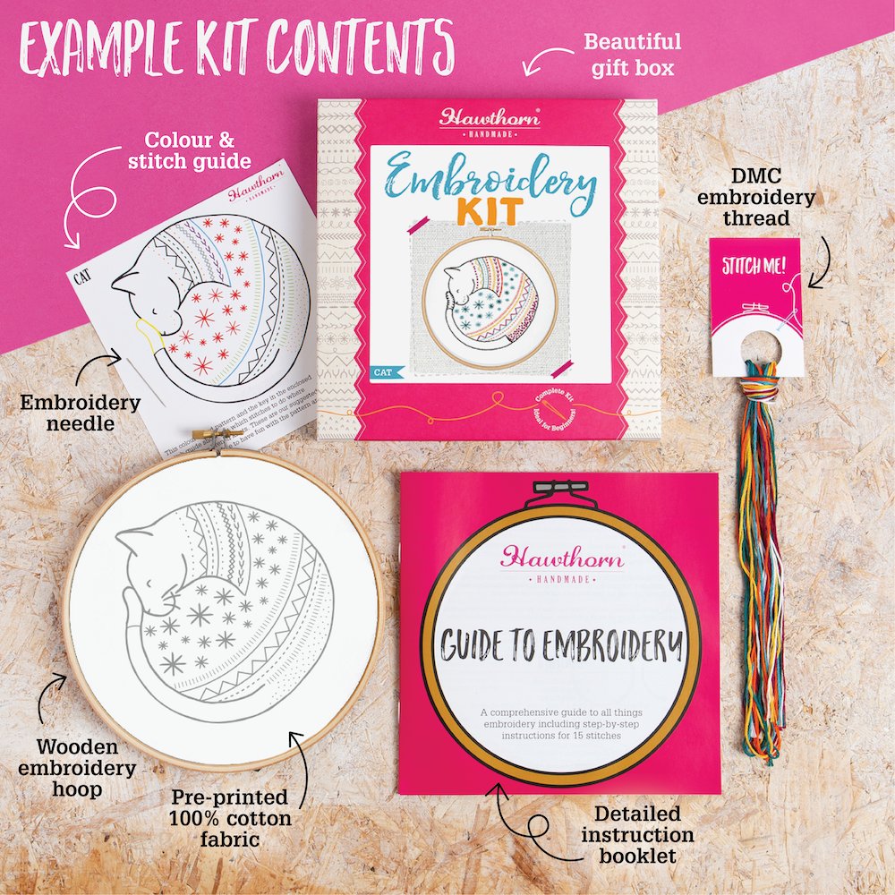 Fox Embroidery Kit for Beginners