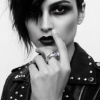 Eyebrow Ring – Unisex Sterling Silver 925 with Colorit Enamel