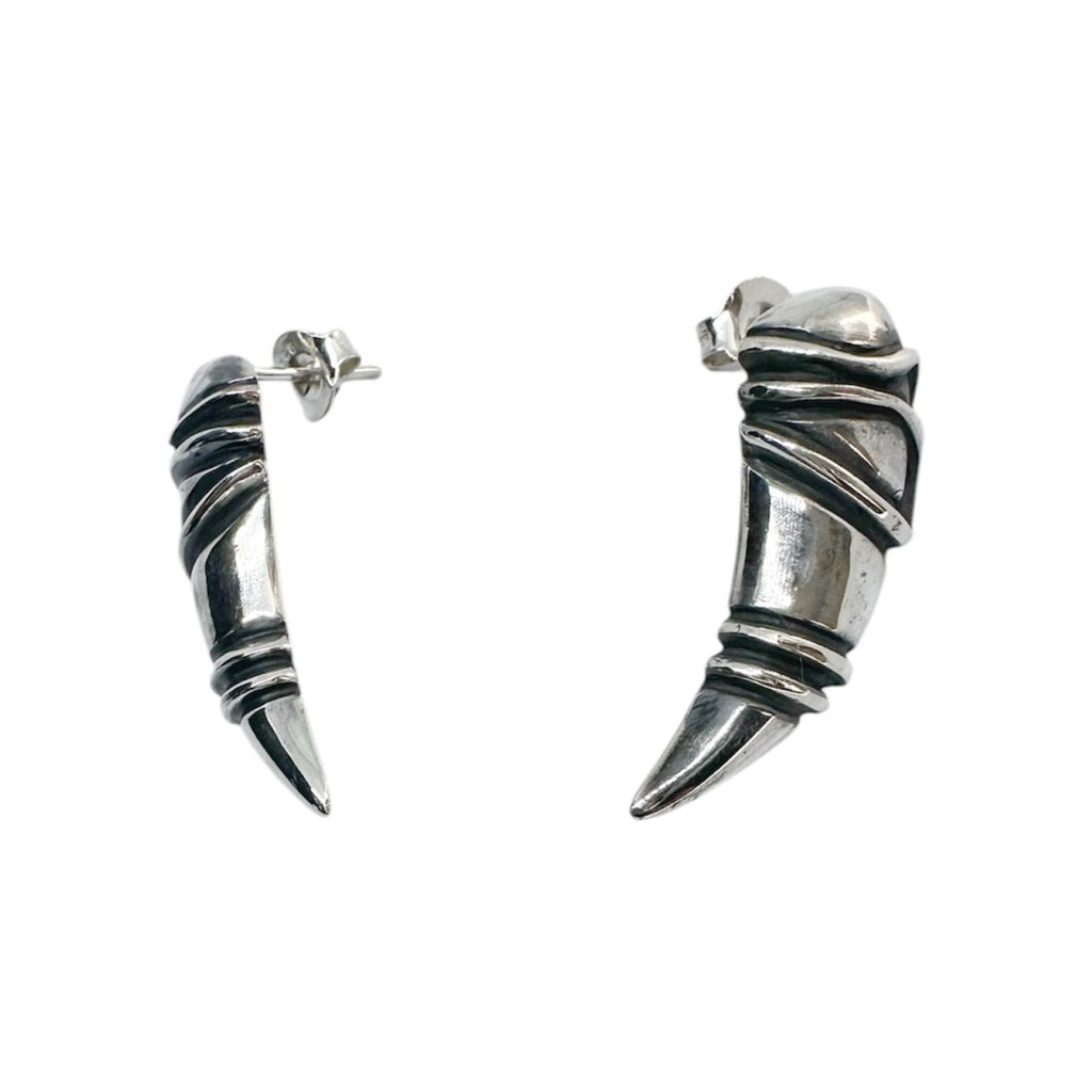 Eyebrow Stud Earrings – Sterling Silver 925