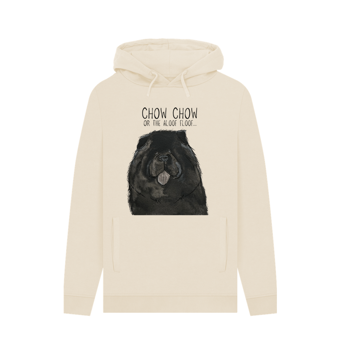 Black Chow Chow 'The Aloof Floof' Men's Hoodie – Stylish and Cozy