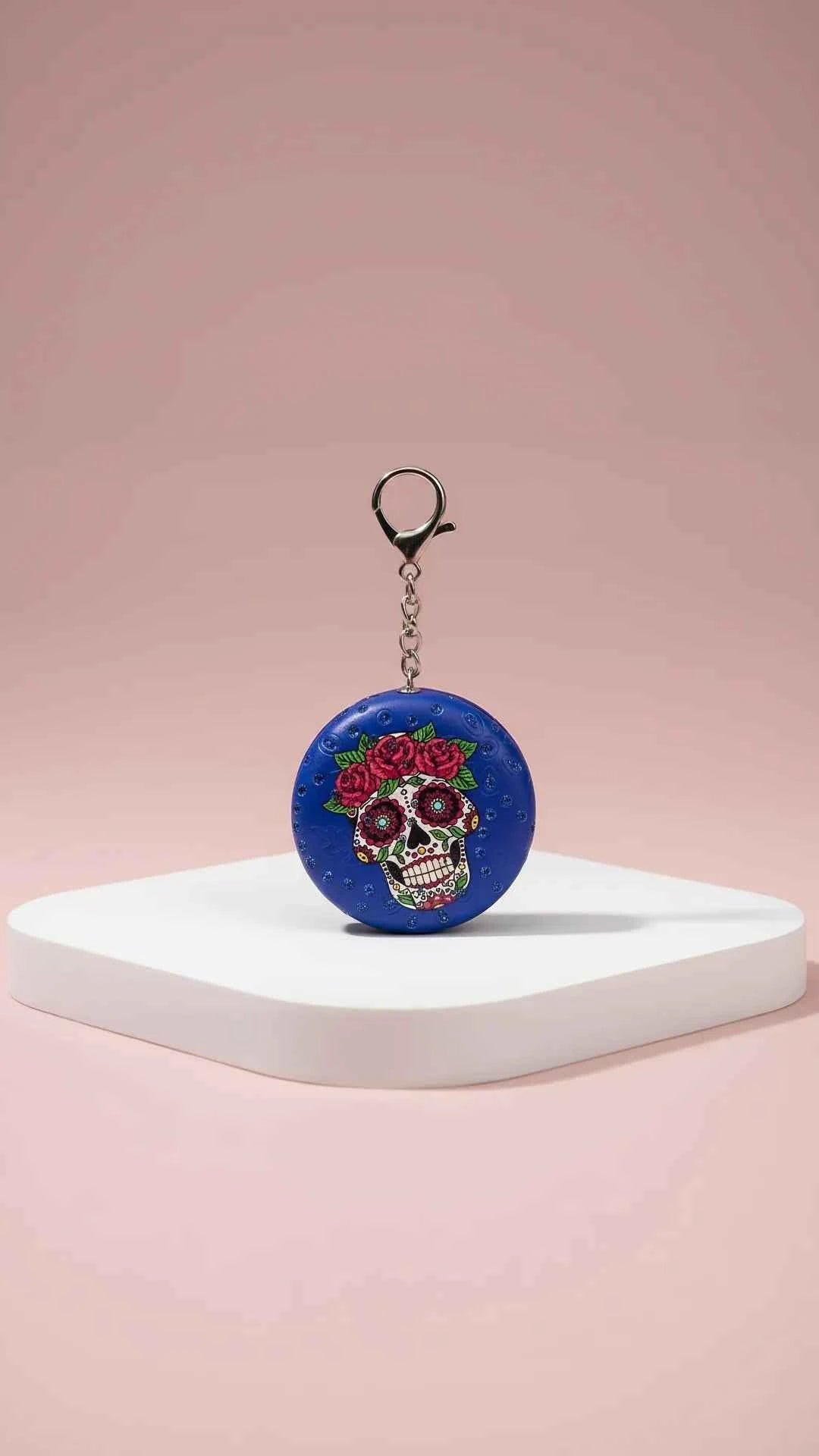 Sparkly Skull & Flowers Compact Mirrors Pack of 12