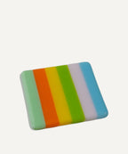Summer Striped Bullseye Coaster 10cm | David Perry Glass & Ceramics by David Perry Glass & Ceramics (10cm-summer-striped-coaster-bullseye-collection)