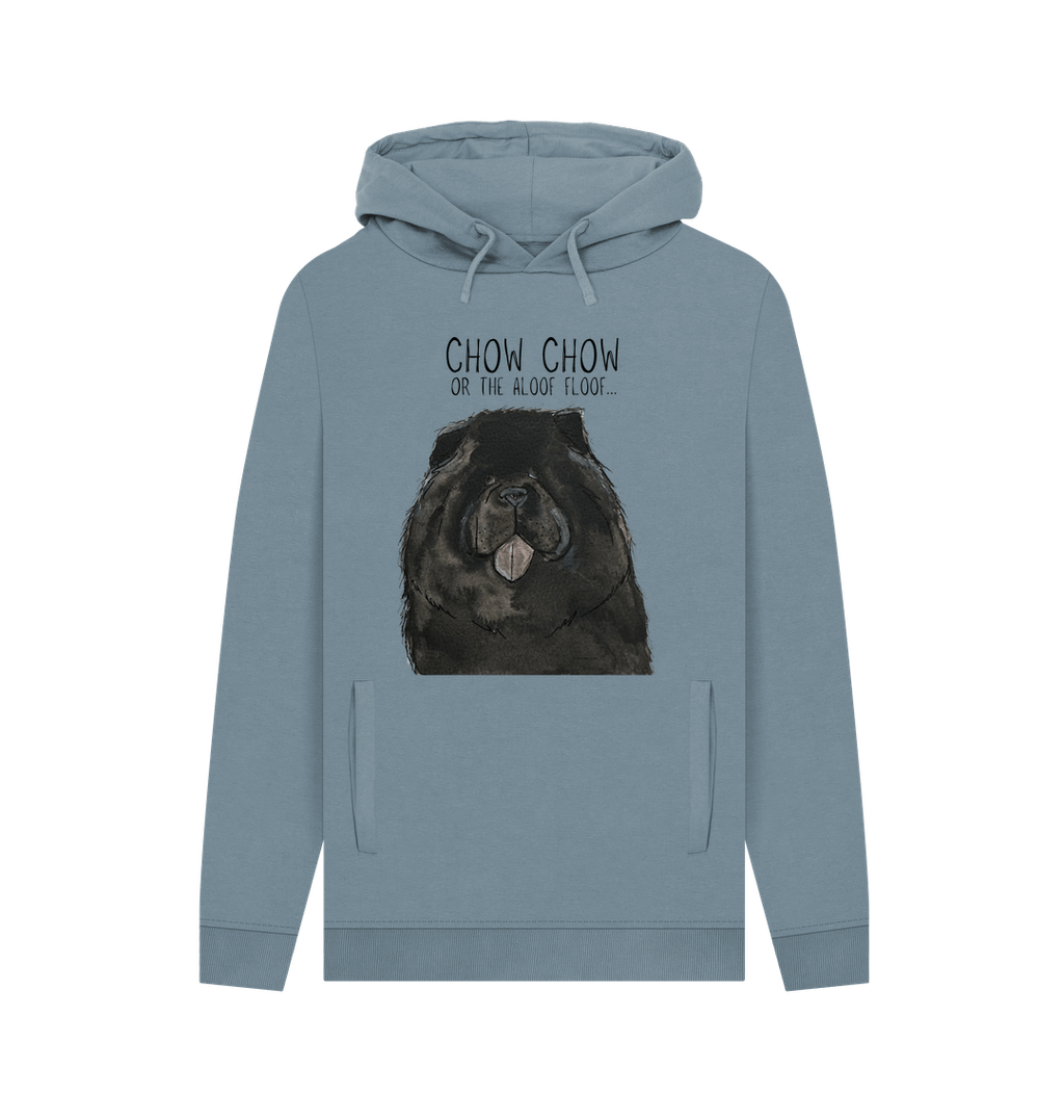 Black Chow Chow 'The Aloof Floof' Men's Hoodie – Stylish and Cozy