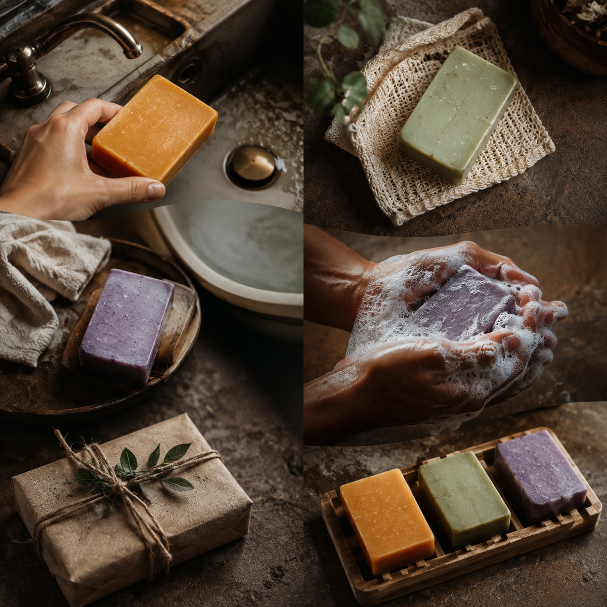 Faith in Nature Soap Gift Box - Orange, Aloe Vera, Lavender 100g