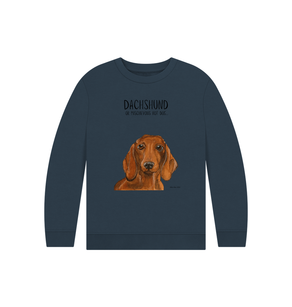 Snuggly Sausage Dog Kids' Sweatshirt – Ethically Made Cuteness!