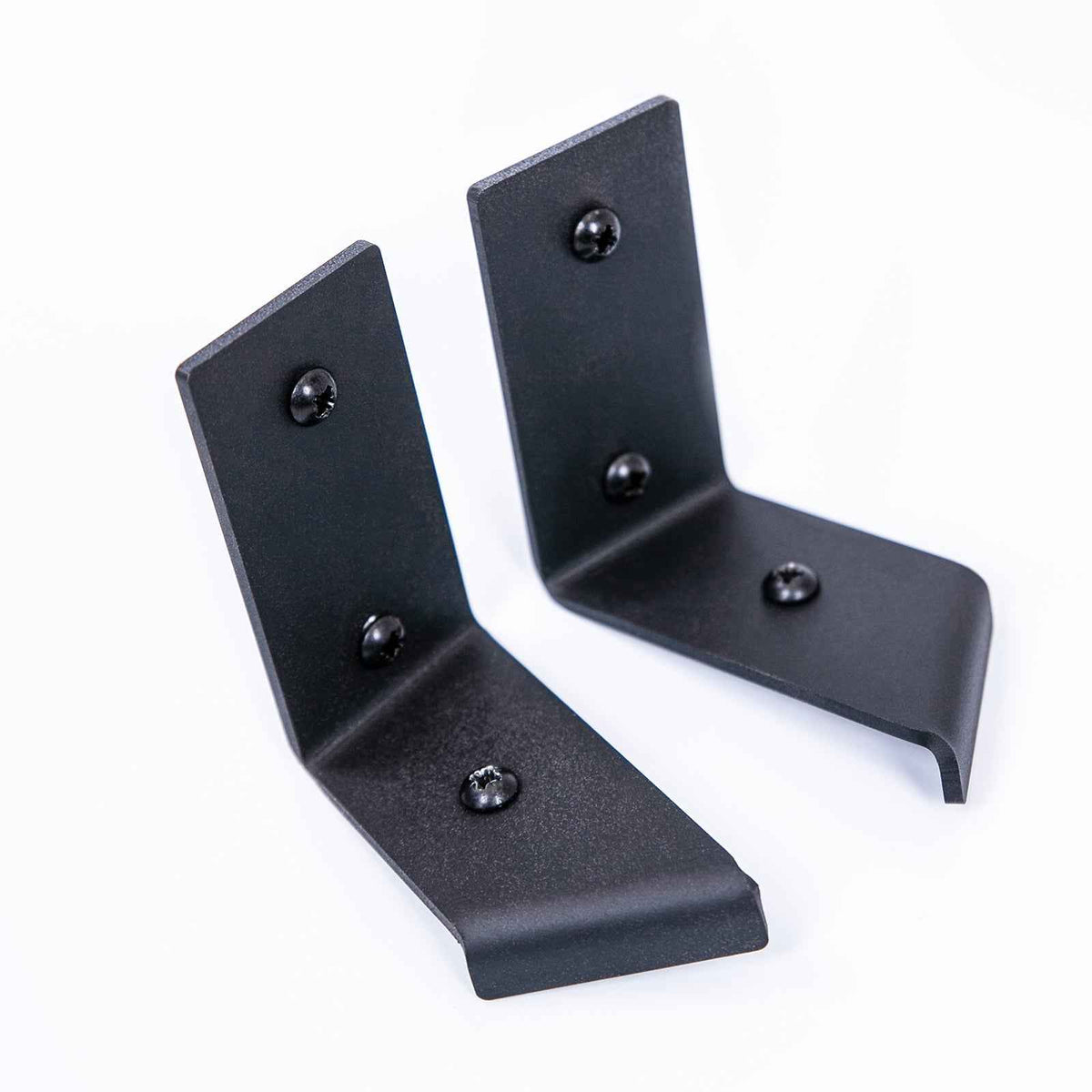 Brackets for Corner Shelves - Black Metal Corner Shelf Brackets