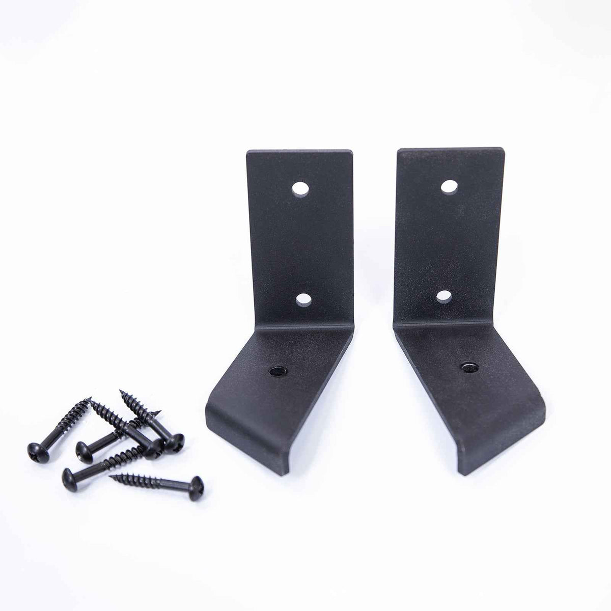 Brackets for Corner Shelves - Black Metal Corner Shelf Brackets
