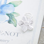 Forget-Me-Not Flower Personalised Silver Charm