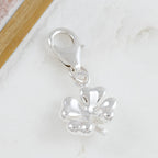 Four Leaf Clover Silver Charm