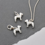 Fox Terrier Silver Dog Charm