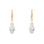 Shine Bright Rhombus Drop Earrings: Gold