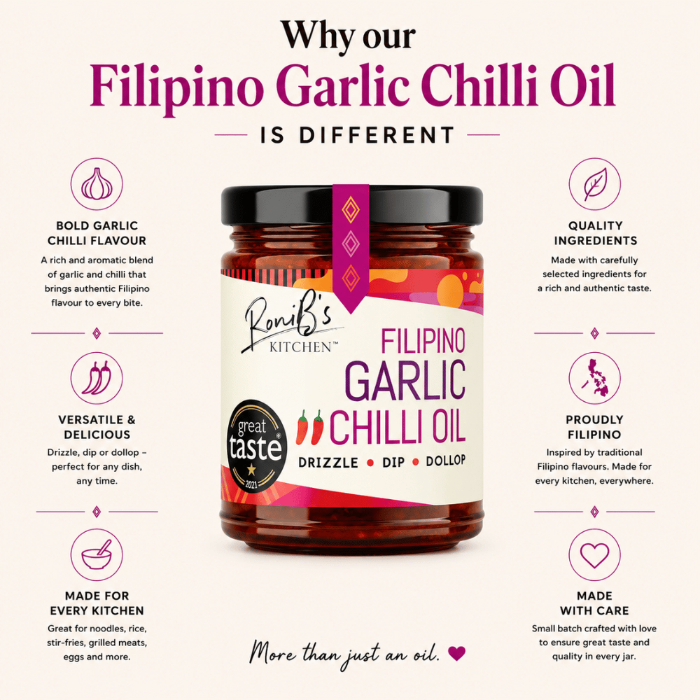 Filipino Garlic Chilli Oil | Great Taste Award Winner | 190ml