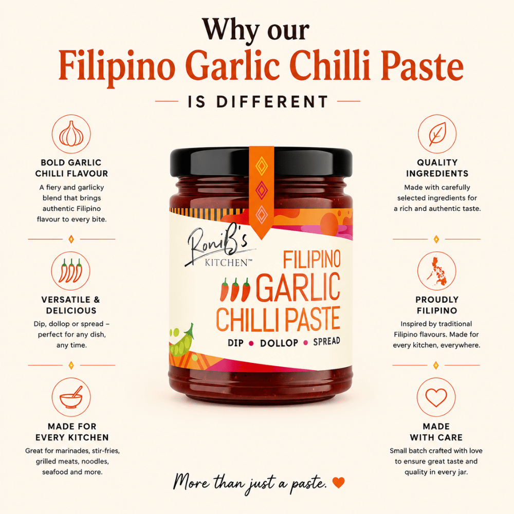 Filipino Garlic Chilli Paste with Scotch Bonnets | Great British Food Awards Gold Winner | 190ml