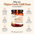 Filipino Garlic Chilli Paste with Scotch Bonnets | Great British Food Awards Gold Winner | 190ml