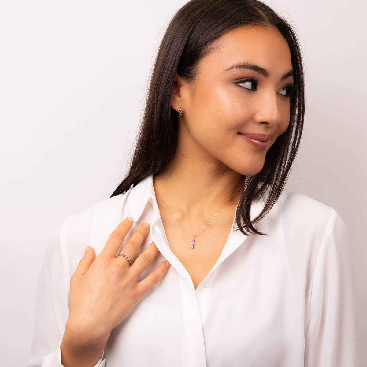 Elements Gold Amalfi Three Colour Twist Ring