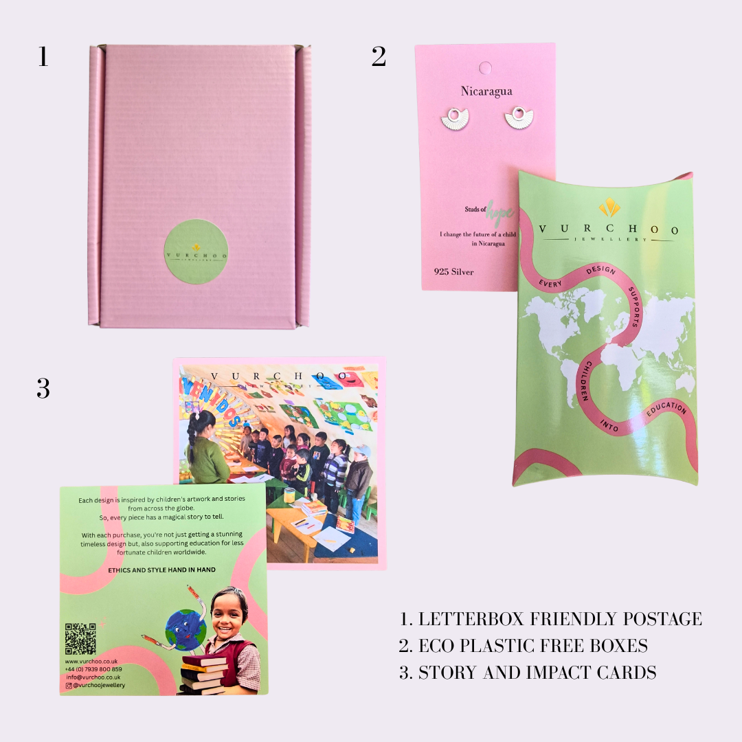 Art Deco Fan Sterling Silver Stud Earrings