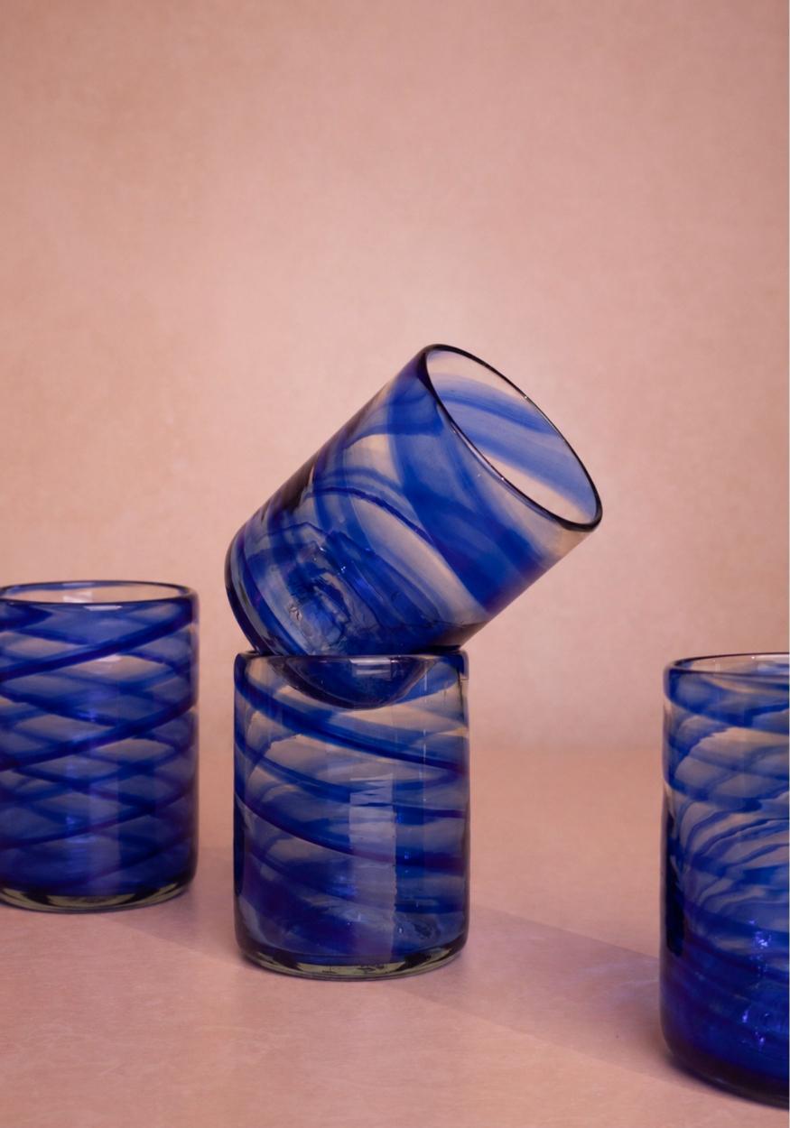 Daphne Tumbler, Blue - Set of 4