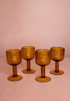 Eleanor Wine Glass, Mustard - Set of 8