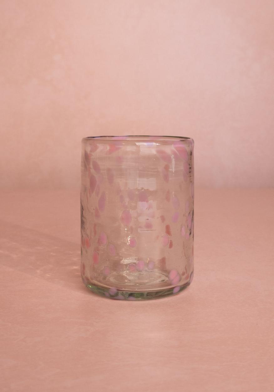 Louisa Confetti Tumbler, Pink - Set of 4