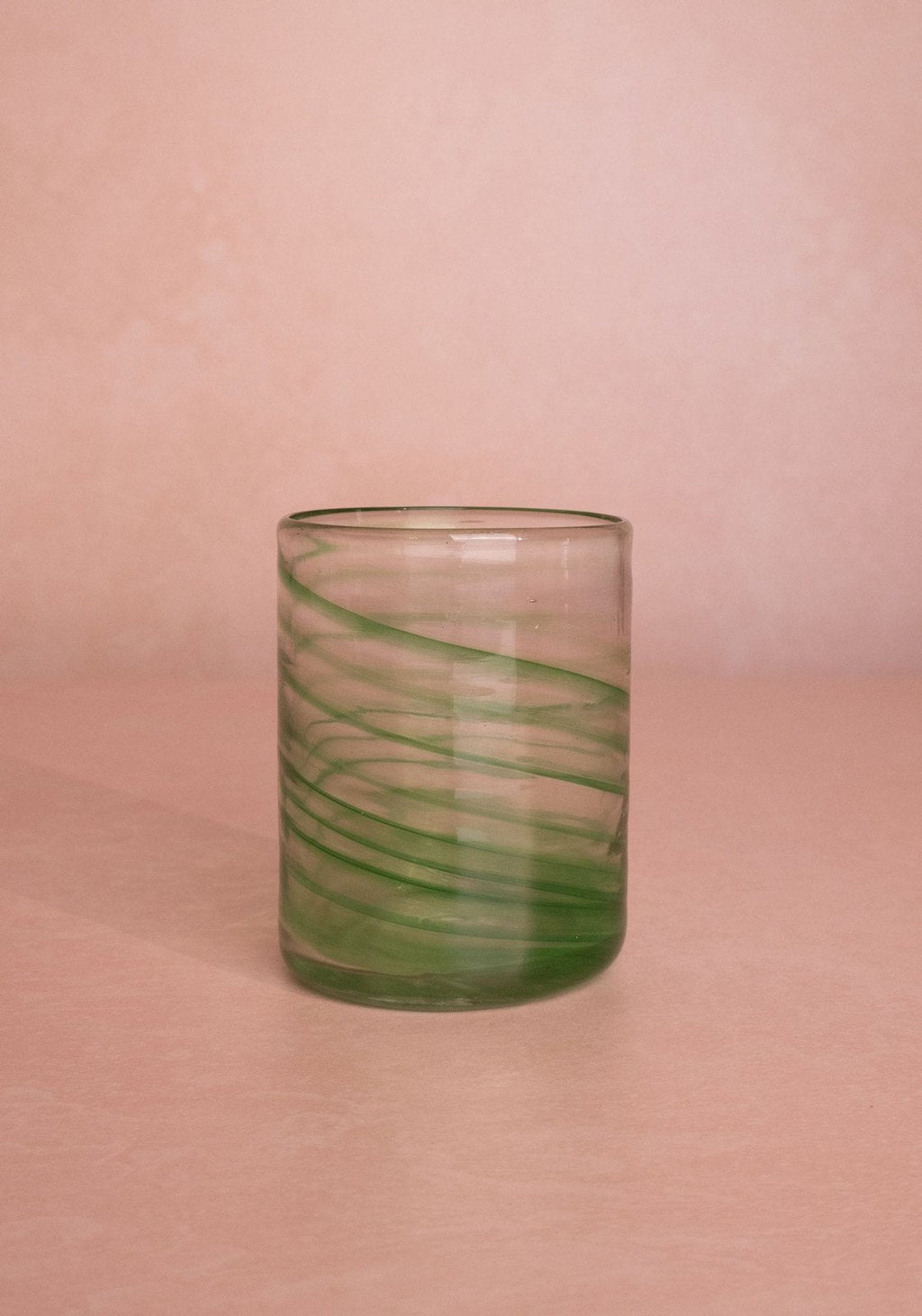 Olivia Swirl Tumbler, Green - Set of 4