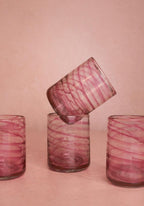 Olivia Swirl Tumbler, Pink - Set of 4