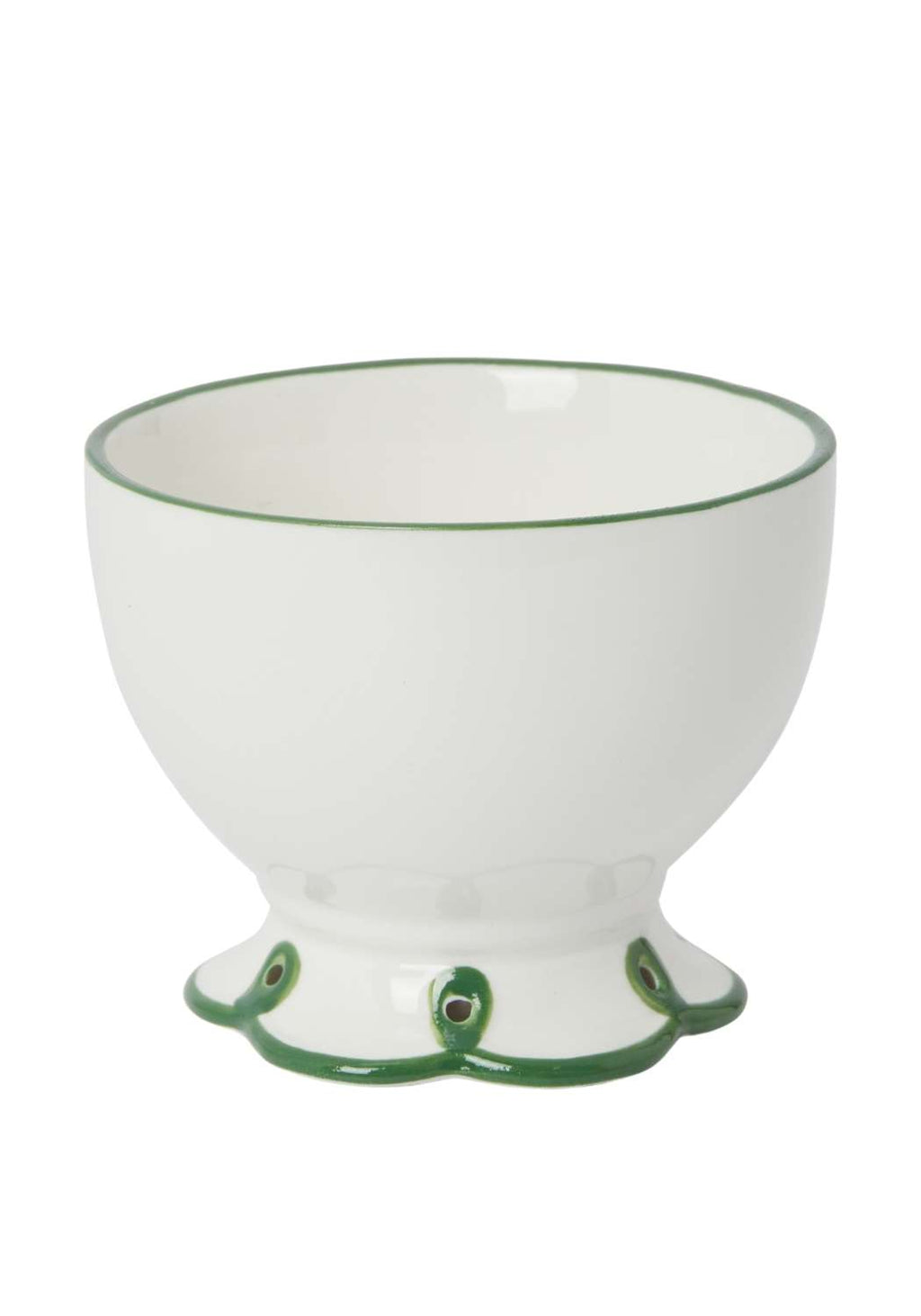 Glorious Green Scalloped Nibbles Bowl - Set of 4