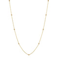 Elements Gold Fine Ball Station Chain Necklace