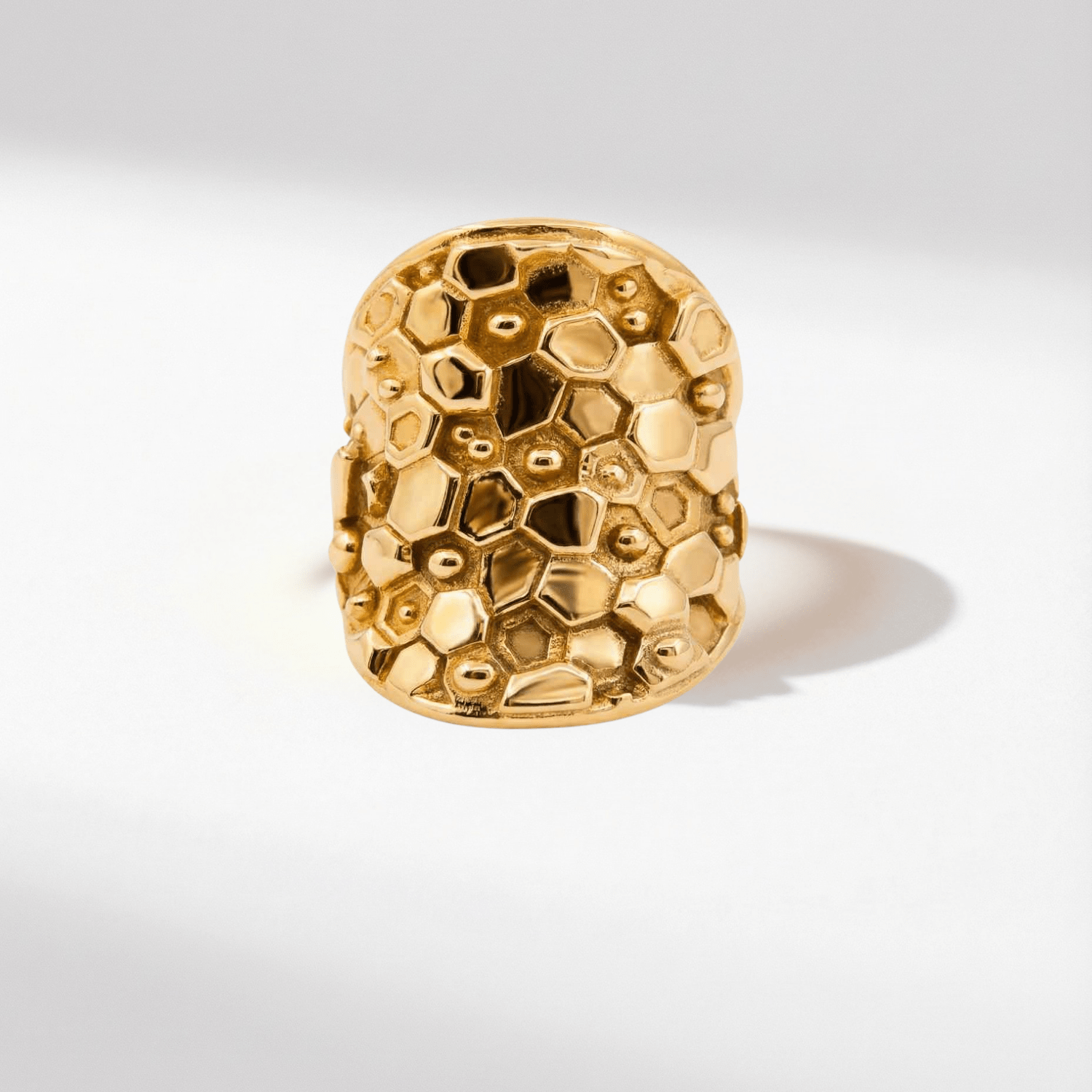 Gold or Silver Statement Saddle Ring - Hemera