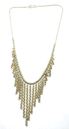Golden Rain Drop Chains Necklace – 18ct Gold Plated
