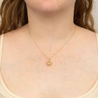 Elements Gold Caged Heart Pendant