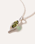 Green Amber Droplet Pendant