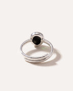 Green Amber ELEMENT Stacking Ring