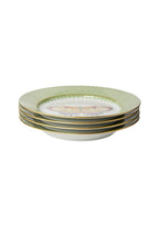 Green Apple Lace Plate Butterfly Side/Pudding Plates  - Set of 4