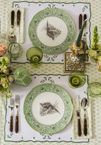 Green Blossom Rectangular Placemats - Set of 4