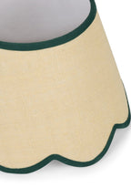 Green Petal Jute Scallop Lampshade